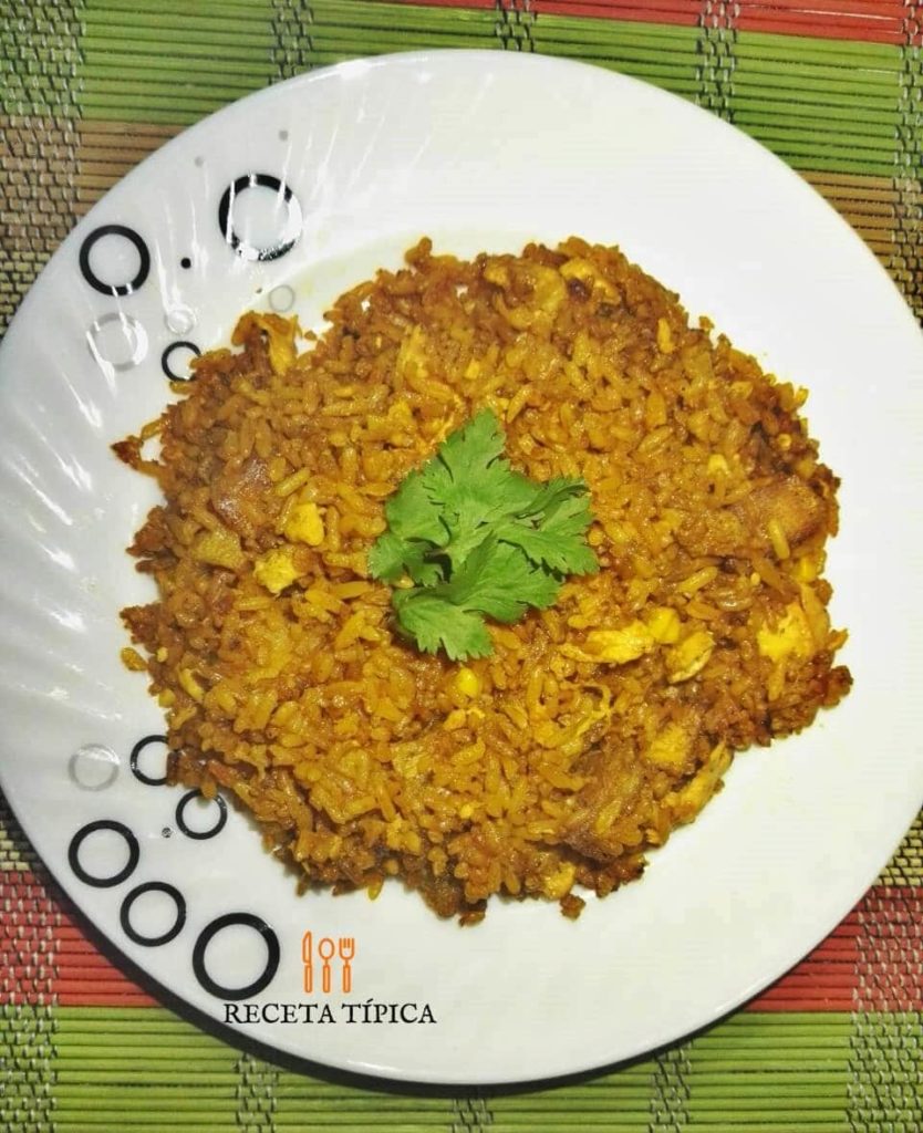 Dish with Valencian rice