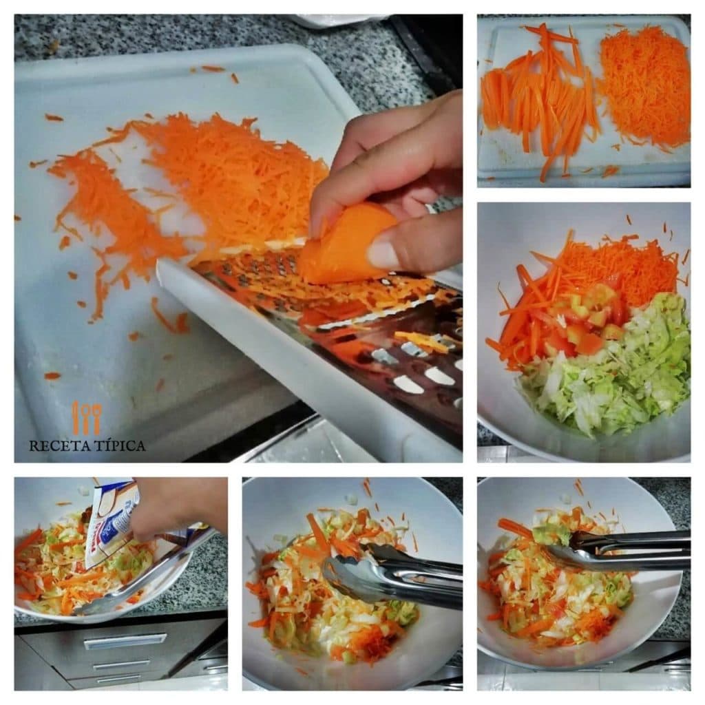 Instructions for preparing carrot salad