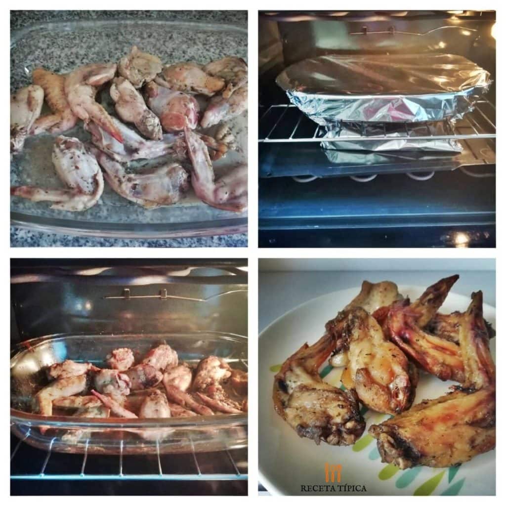 Instructions for preparing herbed grilled chicken wings.