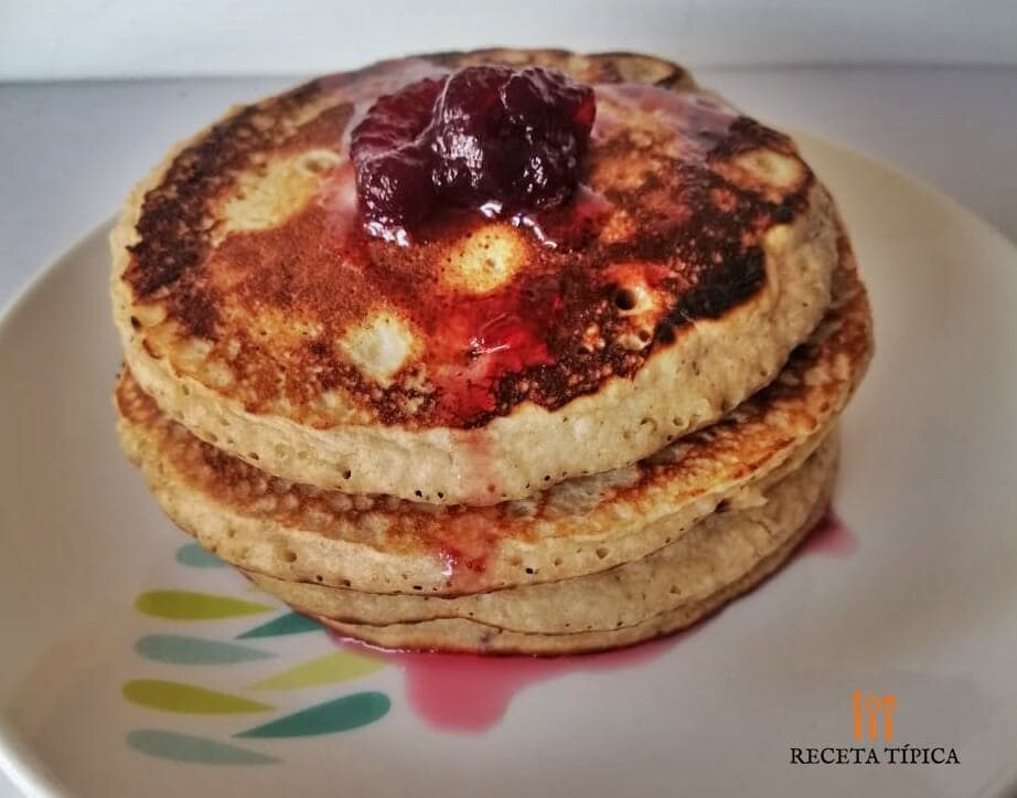 Dish with Homemade Pancakes