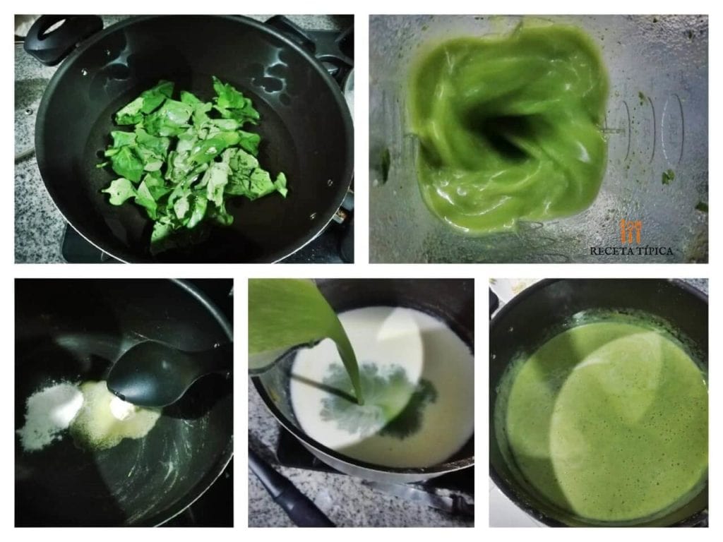 Step by step instructions creamed spinach