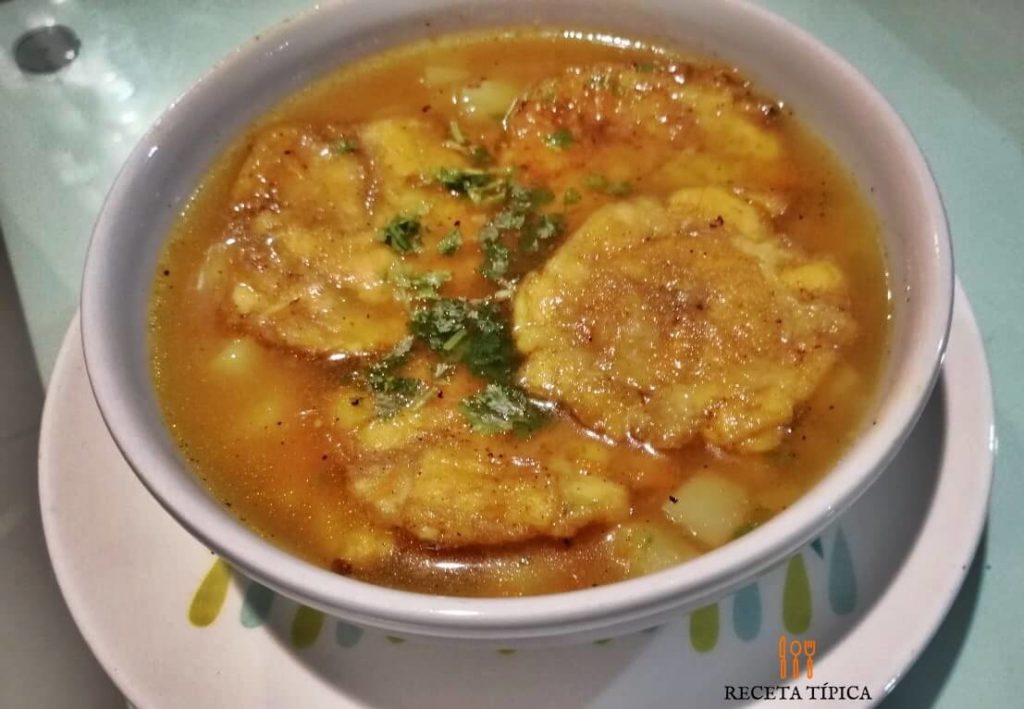 Fried Green Plantains soup