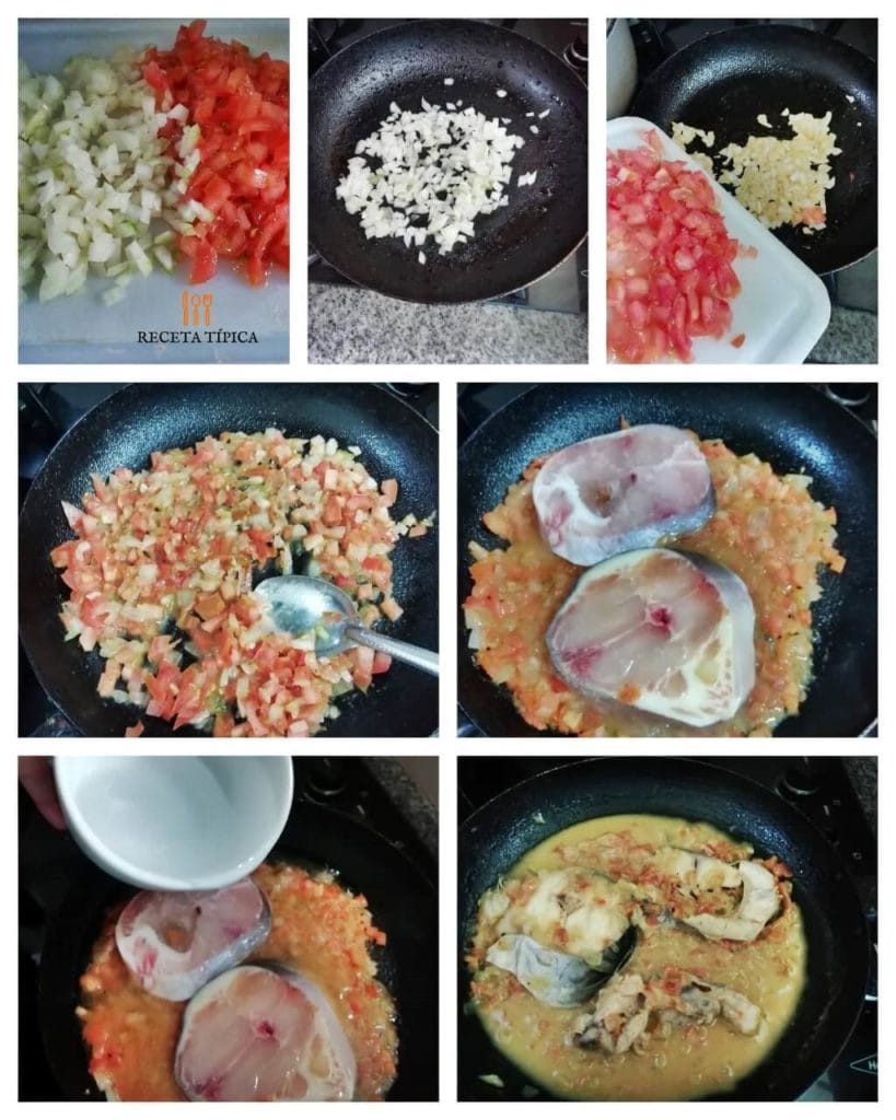 Step by step instructions Catfish in Sauce