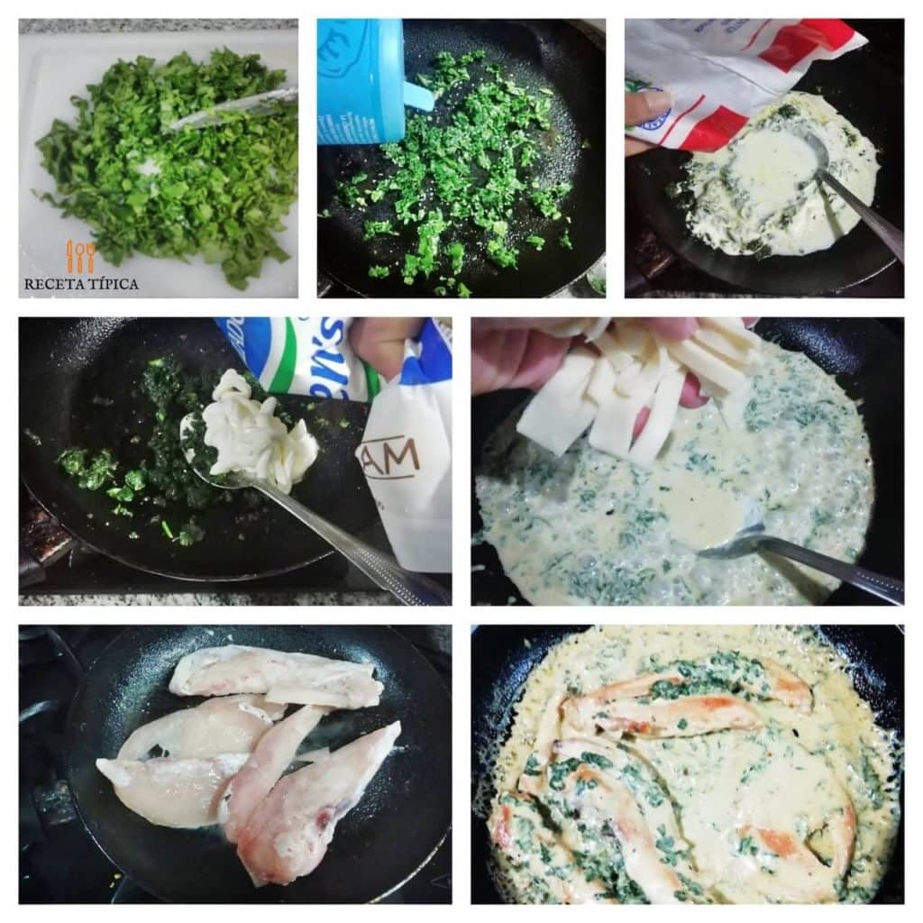 Instructions Chicken Breasts with Creamy Spinach Sauce
