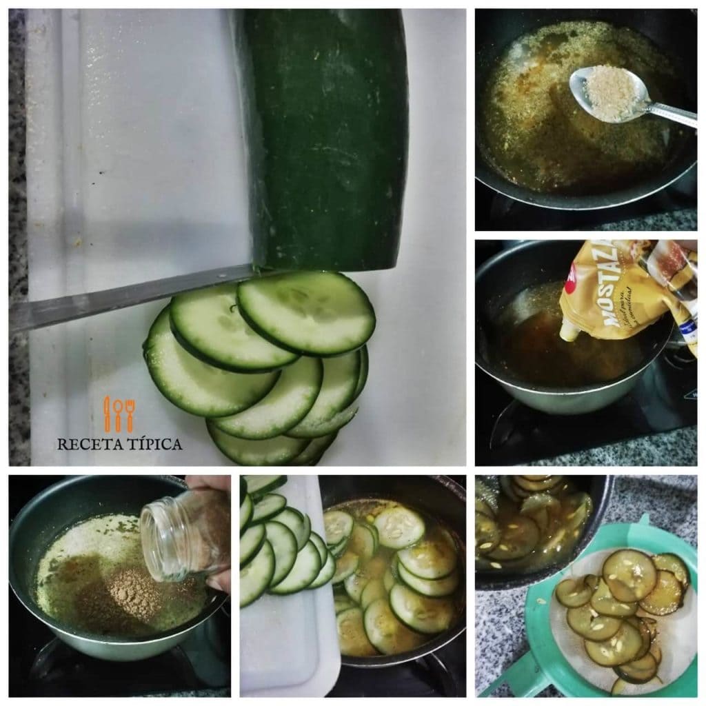 step by step instructions Pickled cucumbers