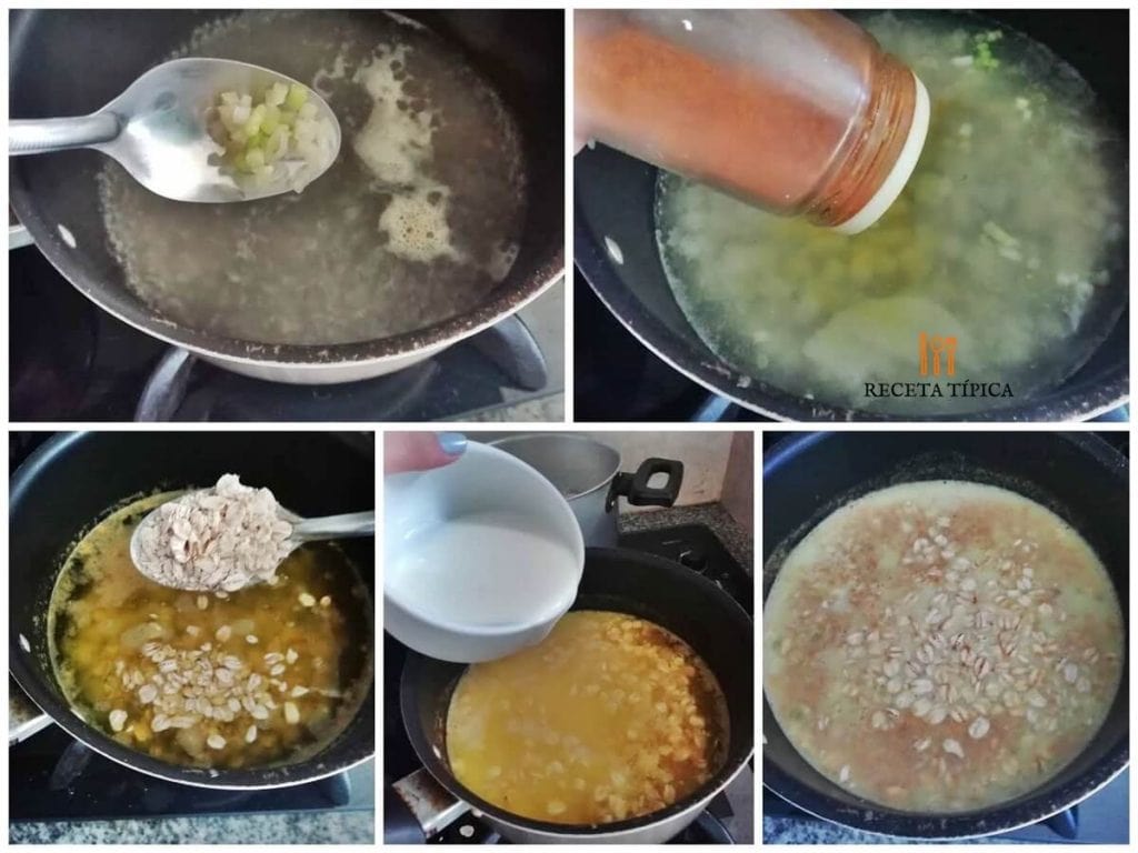 oatmeal soup, step by step instructions